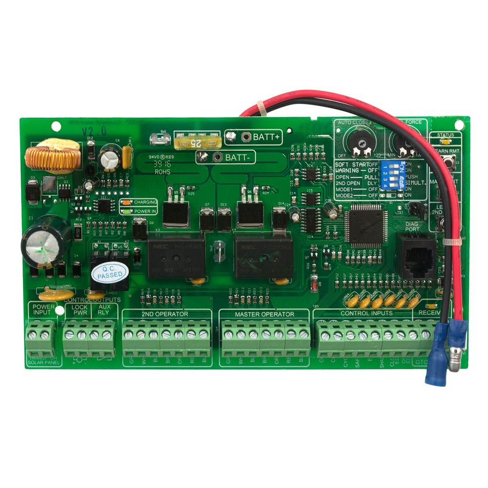GTO & Mighty Mule FM500 Replacement Single Control Circuit Board Gate Operator