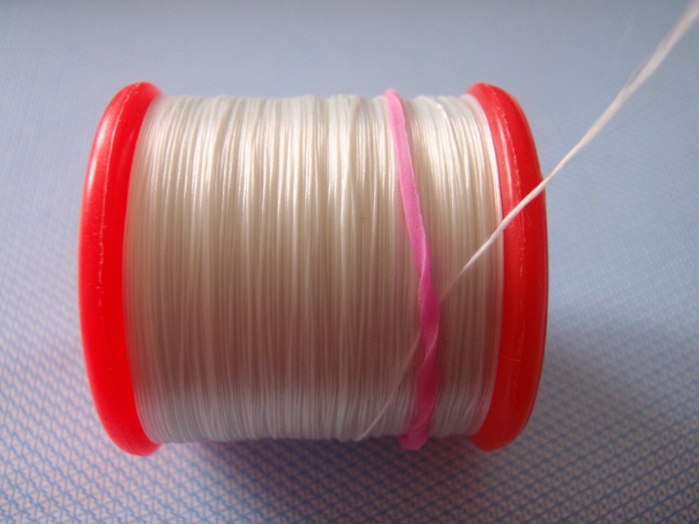 Pure fine floss silk fly tying thread - white - 340d