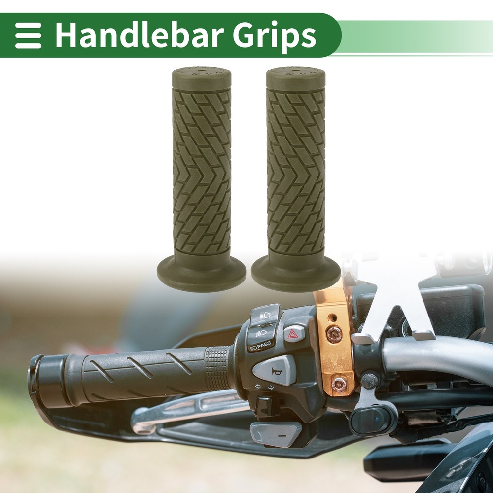 1" 25mm Motorcycle Knobs Handlebar Cover TPU Green
