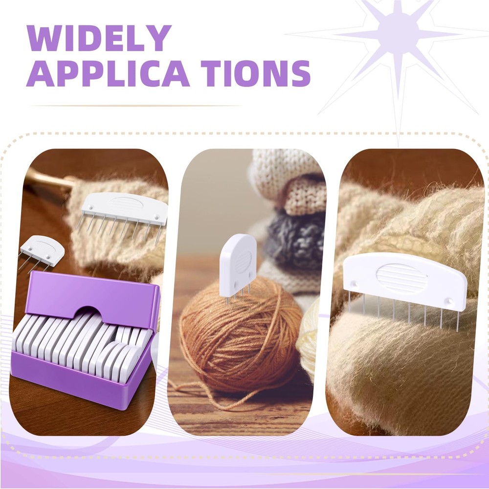 20Pcs Knit Blocking Pins Kit, Knit Blockers Pins Kit, Knit Blocking Combs, Bl...
