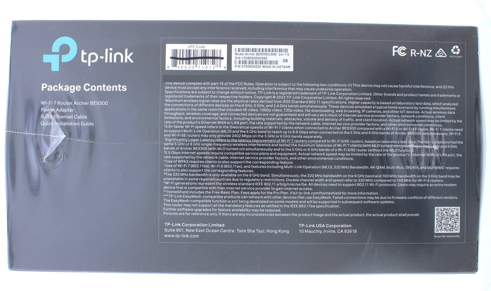 TP-Link BE 9300 Tri-Band WiFi 7 Router