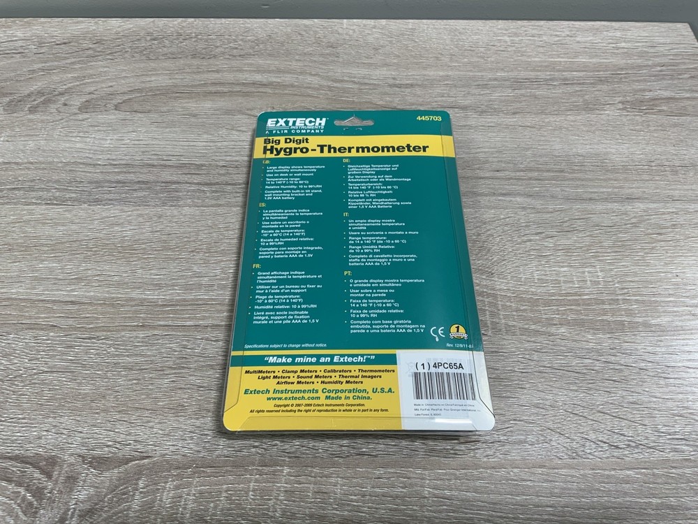 Extech Instruments 445703 Big Digit Hygro-Thermometer
