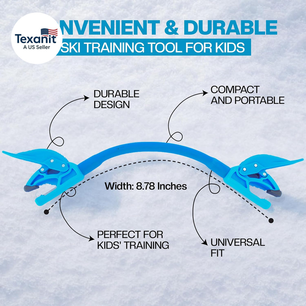 Wedgease Ski Tip Connector - Learn to Ski - Teaches Speed Control, Making a Wedg