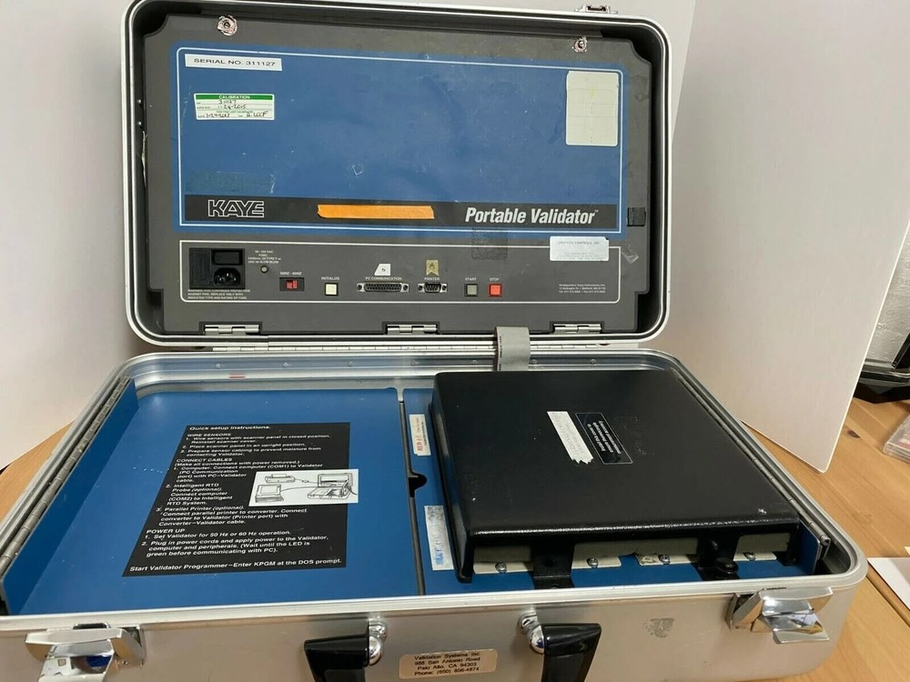 Kaye Portable Validator Portable Briefcase Thermal Validator unit going to Croat