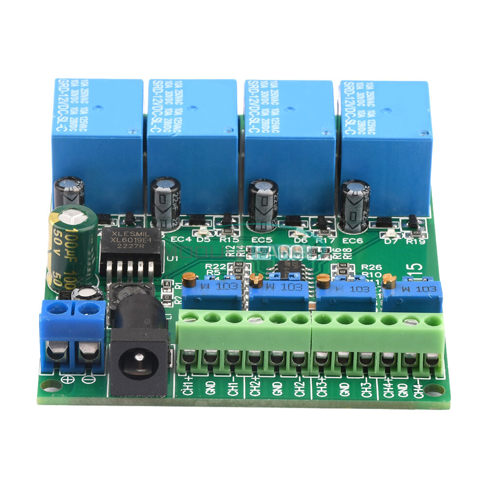 DC 12V 4-Channel Voltage Comparator Stable LM393 Comparator Module