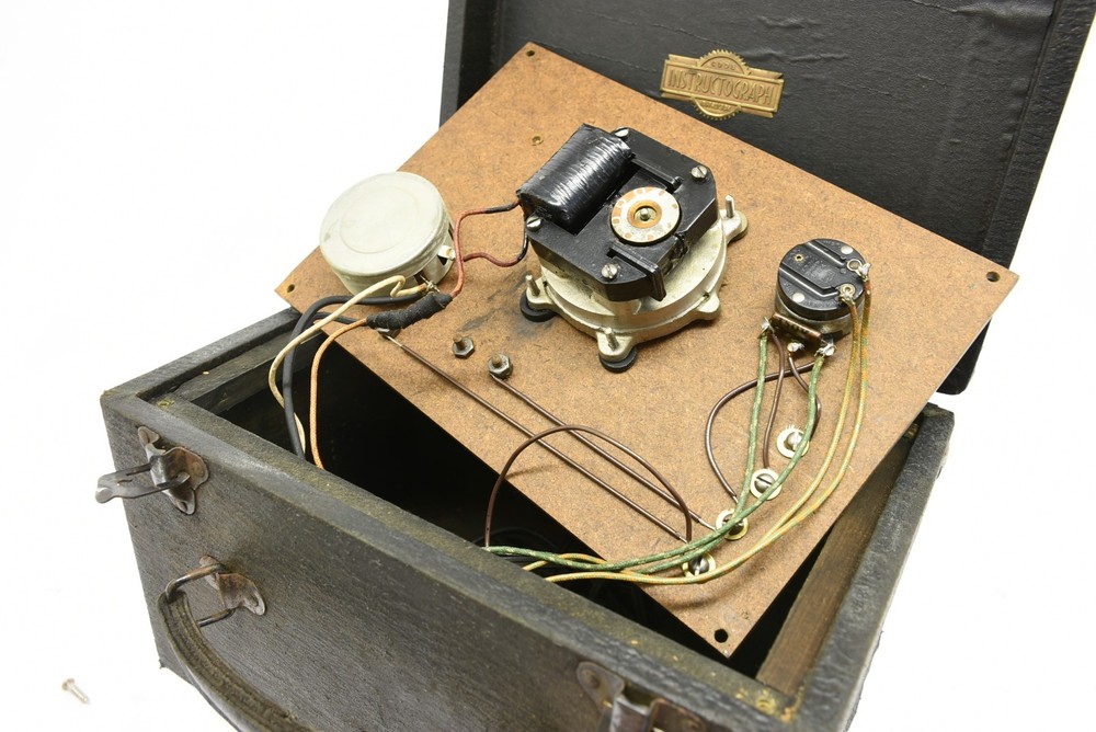 Vintage Instructograph Morse Code CW Trainer Machine + Box HAM