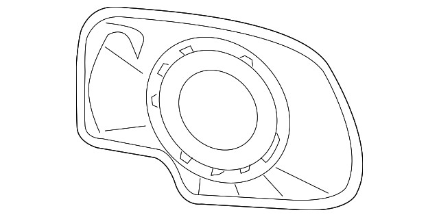 Genuine GM Mirror Glass 19120543