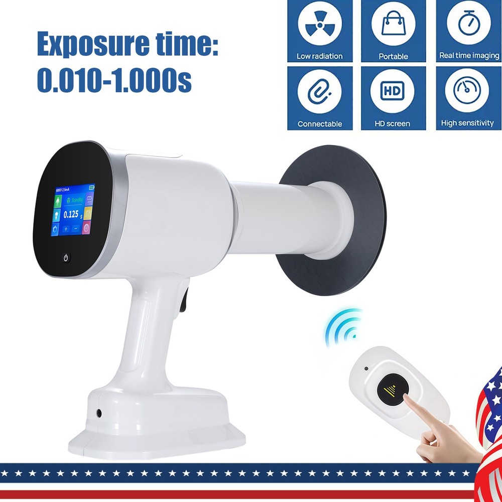 Dental X Mobile Unit System Ray Digital Machine High Frequency with Shield USA