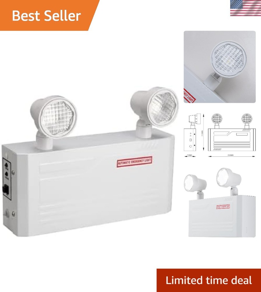 Emergency Lights LED Wall Mount with Remote Capabilities Battery Pack