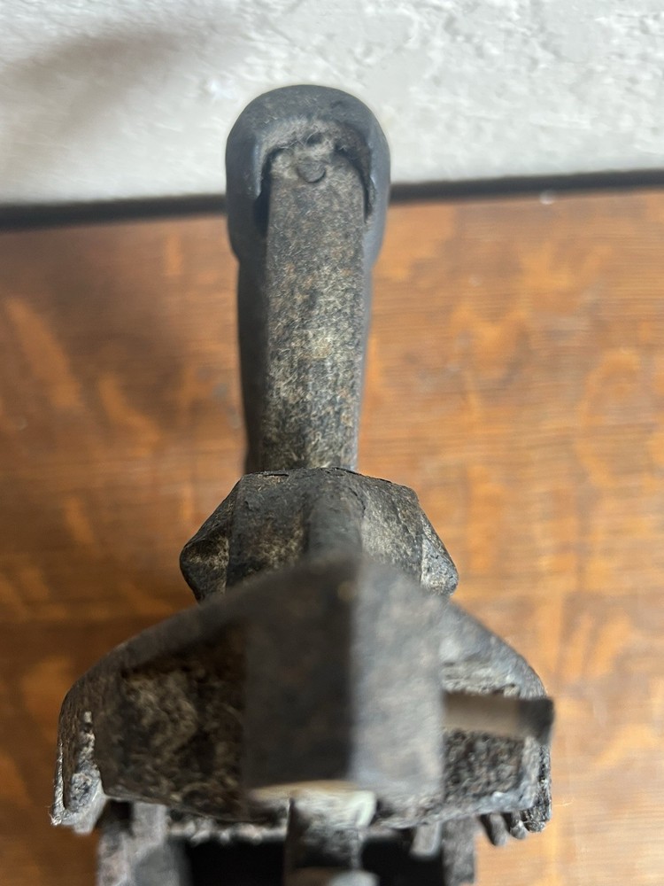 Antique 19th C. Coal Iron Cast Steel Iron Press Rustic Primitive Decor