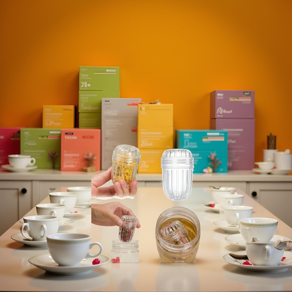 1Pc Clear Tea Infuser Ball,Plastic Mesh Tea Ball, Tea Infuser Strainer Filter...