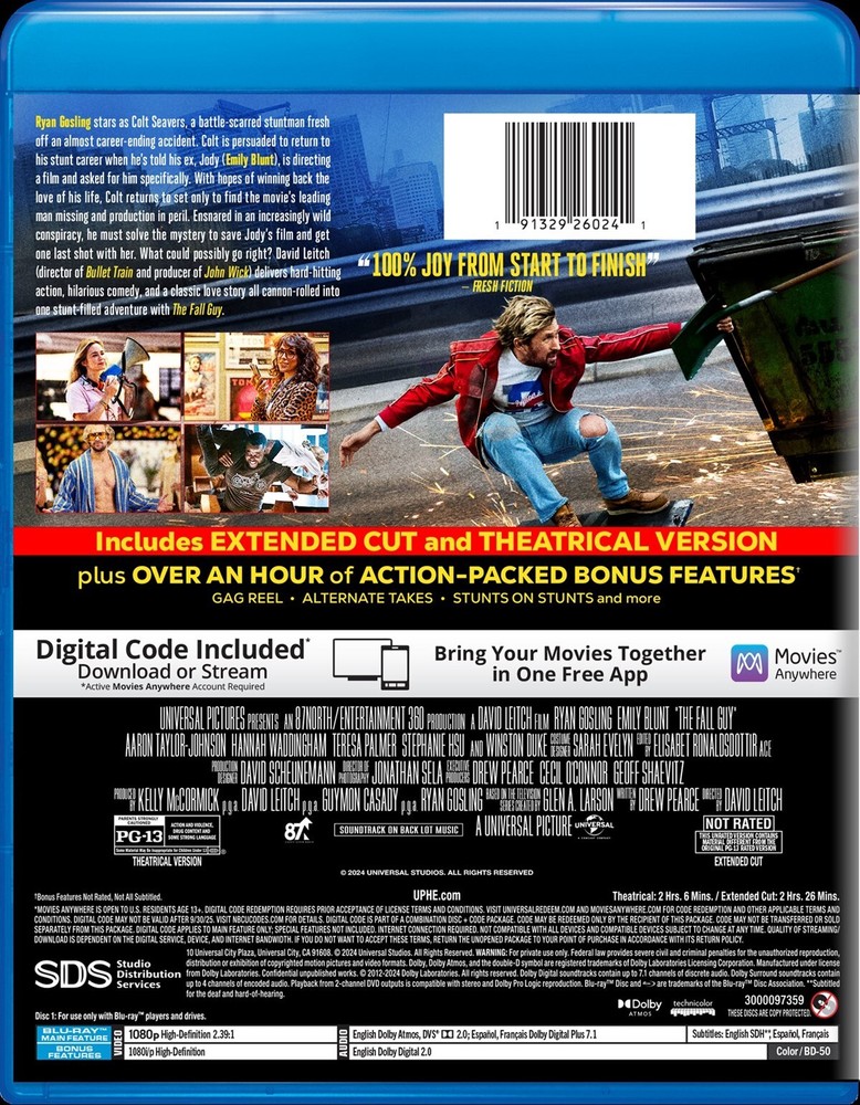 The Fall Guy Blu-ray NEW