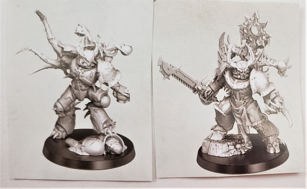40K 2 Possessed ( Champion + B ) Chaos Space Marines Daemon Warhammer Daemonkin