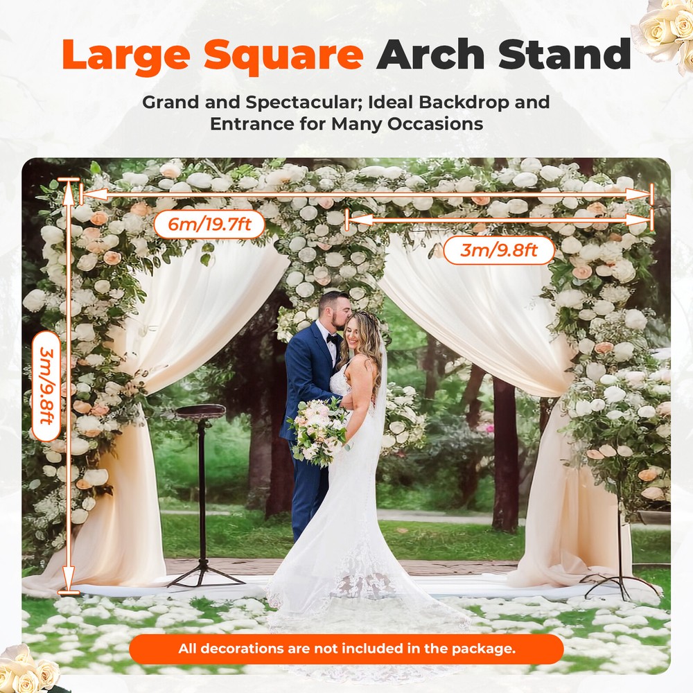 Professional Backdrop Stand Pipe Kit,10'x 20' Heavy Duty Background Pipe