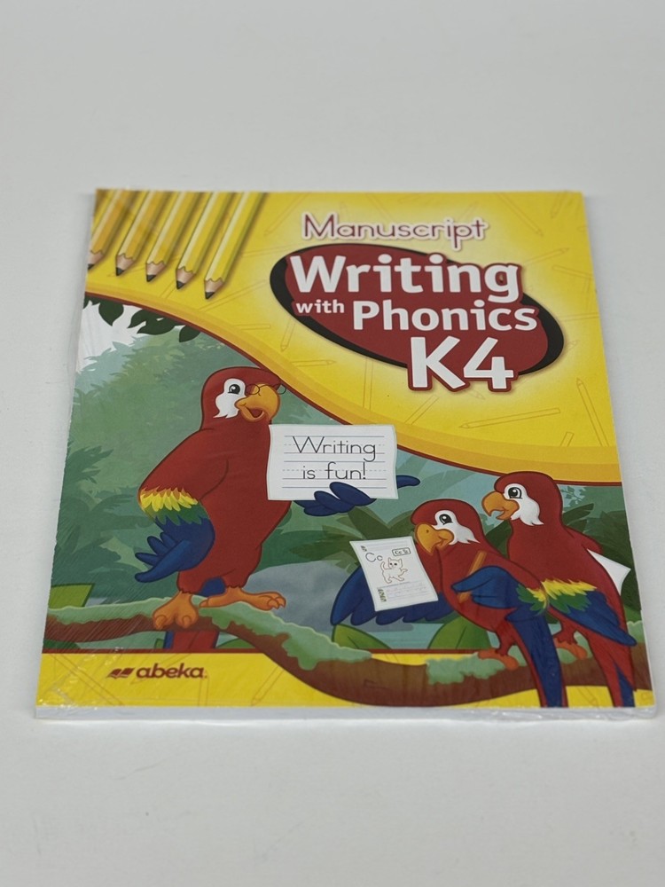 Abeka Writing with Phonics K4 Manuscript New Unbound