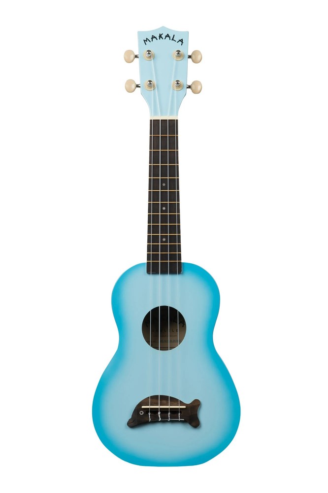 Kala Soprano Dolphin Ukulele - Light Blue Burst