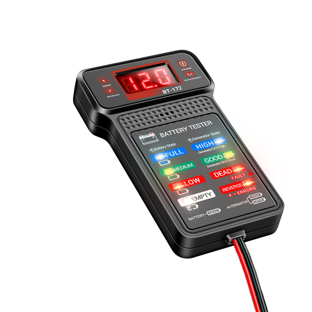 12V Battery Tester Battery Load Tester Battery Analyzer Battery Status-Indicator