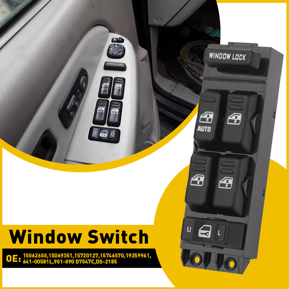 For 2000-2002 Chevy GMC Left Driver Side Master Power Window Door Switch Control