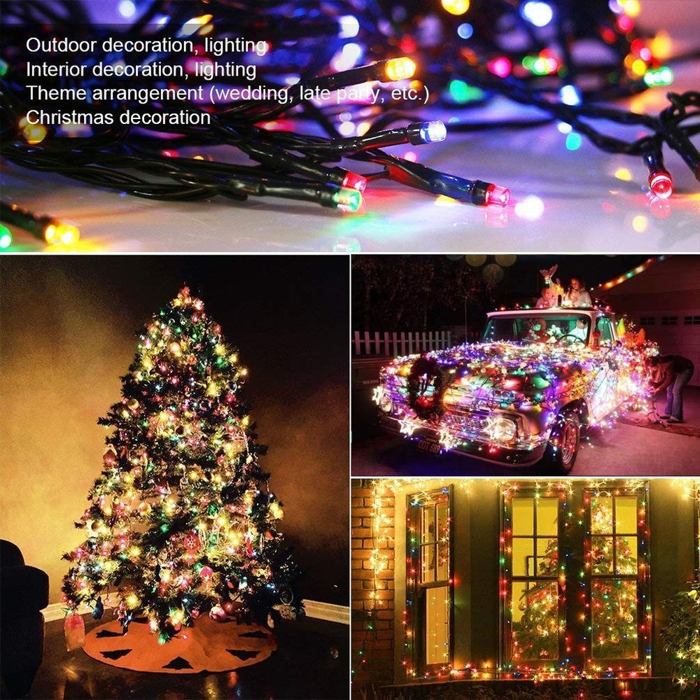 Christmas String Lights - 320 LEDs 35m/115ft Memory Function 8 Modes End-to-E...