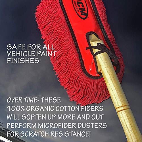 Classic Car Duster with Solid Wood Handle Includes Storage Case - Popular
