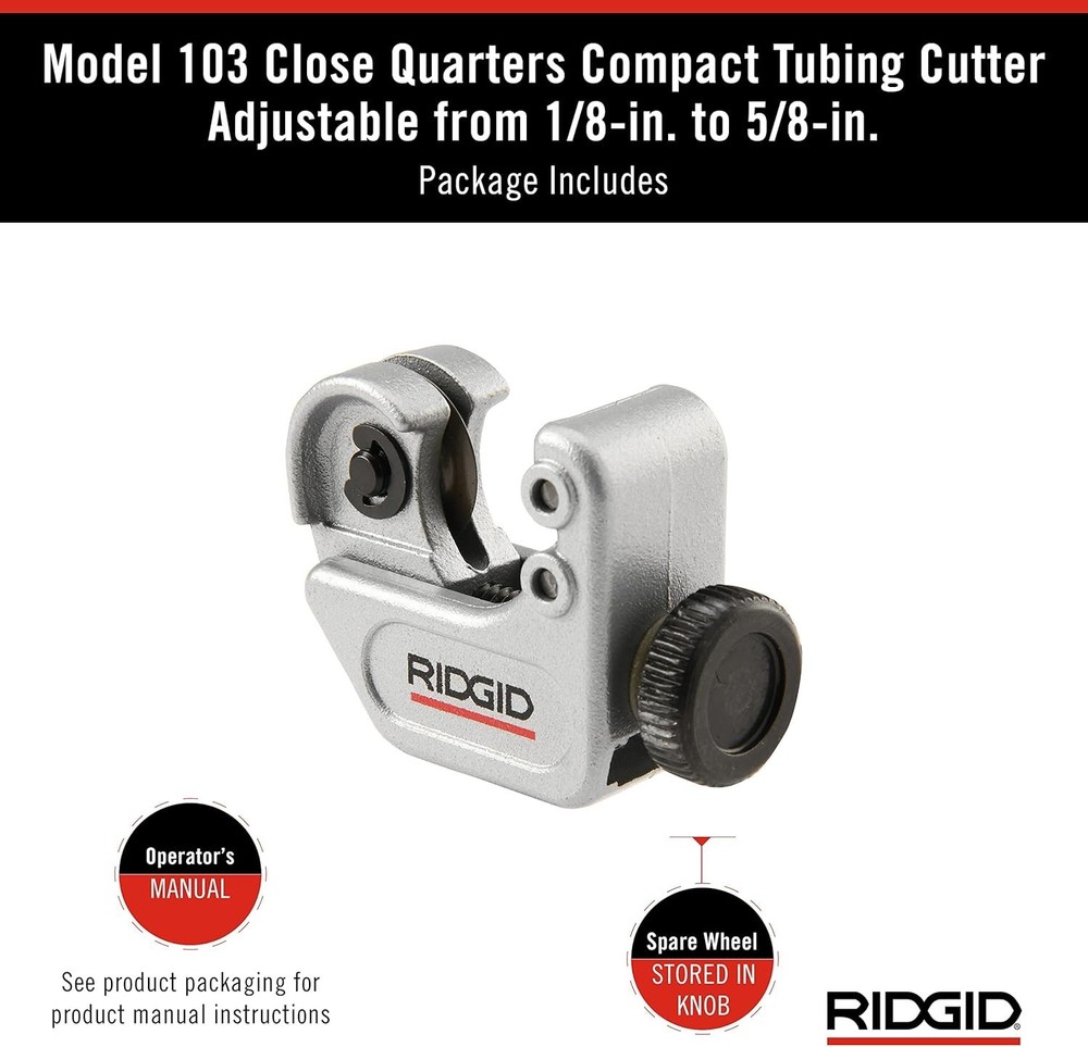 Precision Tubing Cutter for Small Diameter Copper Brass and Plastic Projects