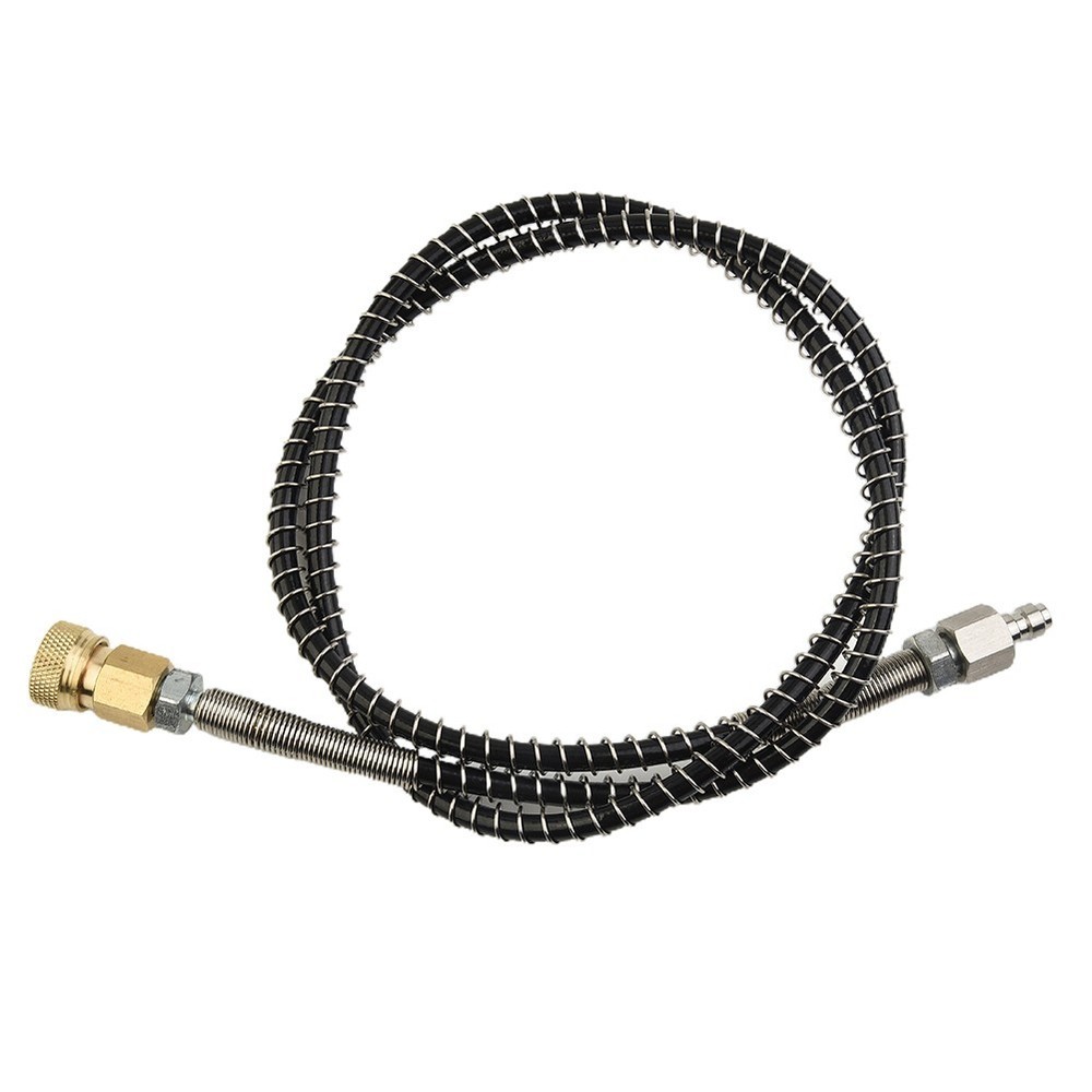 Hose with External Thread Nipple and Quick Release Connection at 36 In