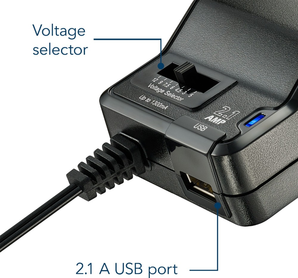 Insignia Multi-Voltage Universal power AC Adapter 7 Common Tips NS-AC1200