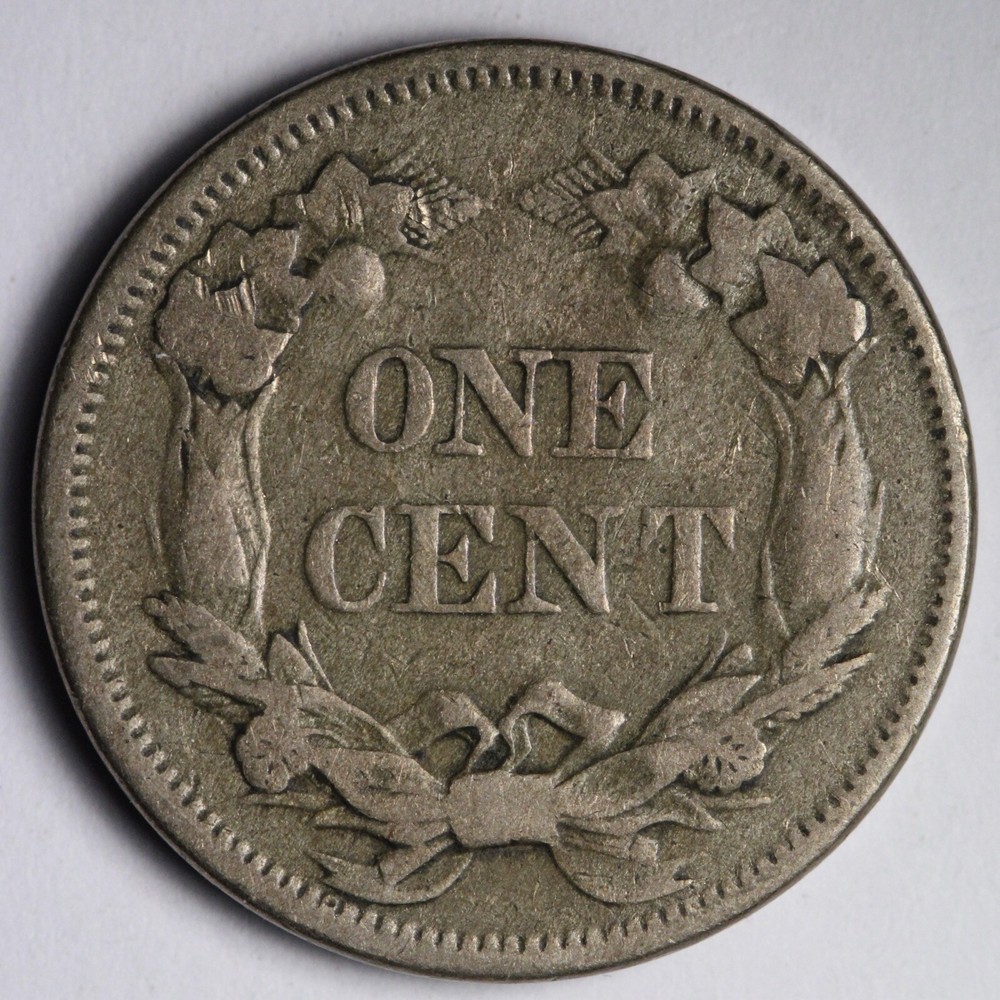 1858 SL Flying Eagle Cent Penny VF E130 KQEW