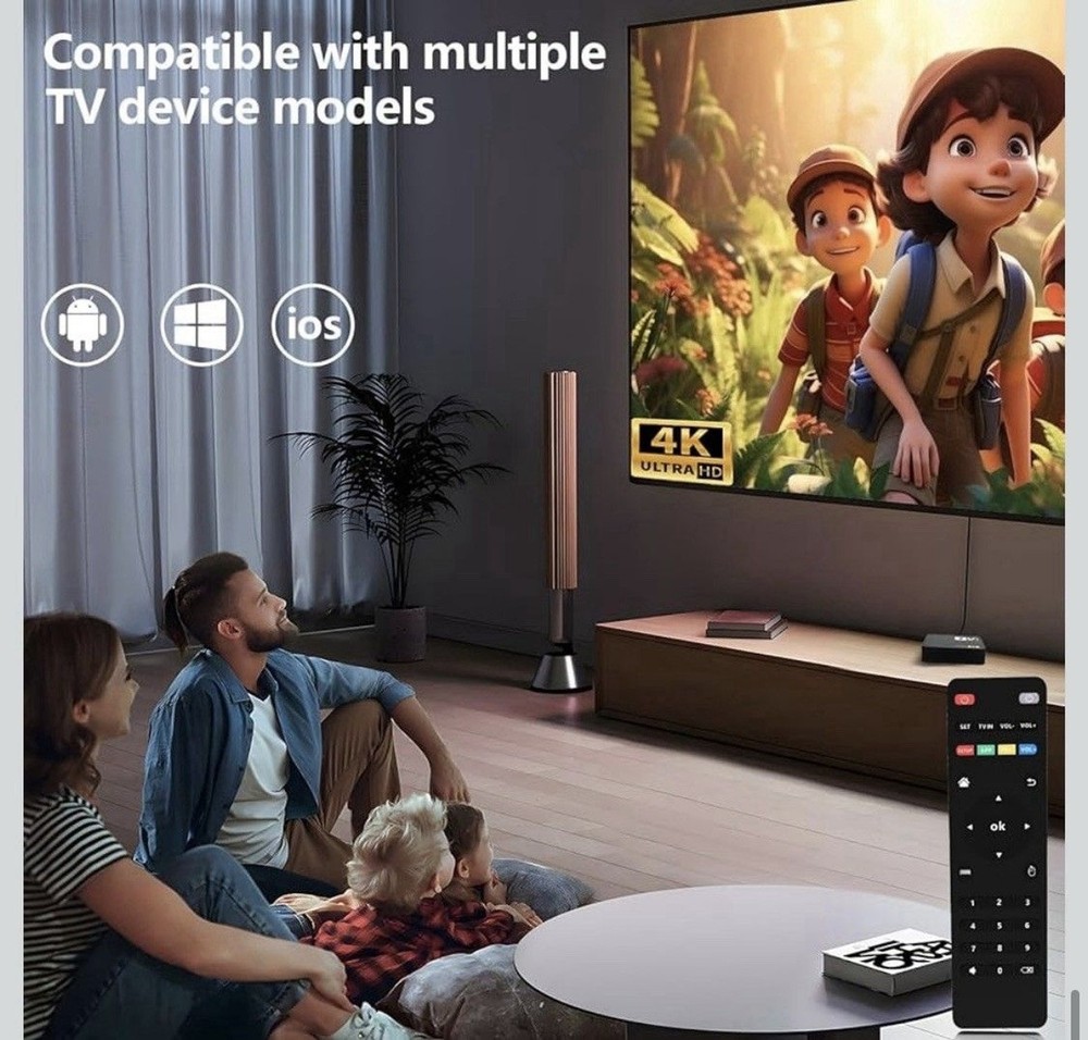 Elevate Entertainment: 4K Smart Streaming Device - Control TV with Remote & Apps