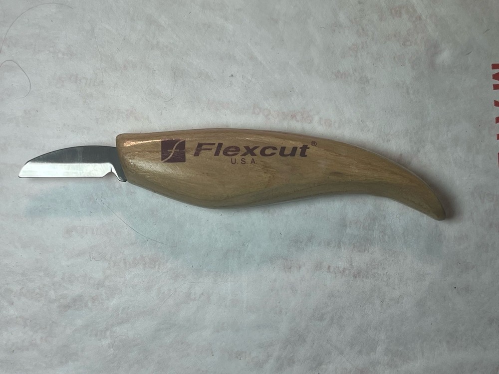Flexcut wood carving Fixed Blade Knife KN12 , Pre-Owned.