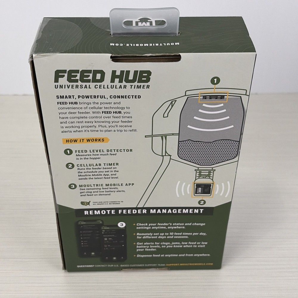 Moultrie Mobile Feed Hub Universal Cellular Timer - New Sealed
