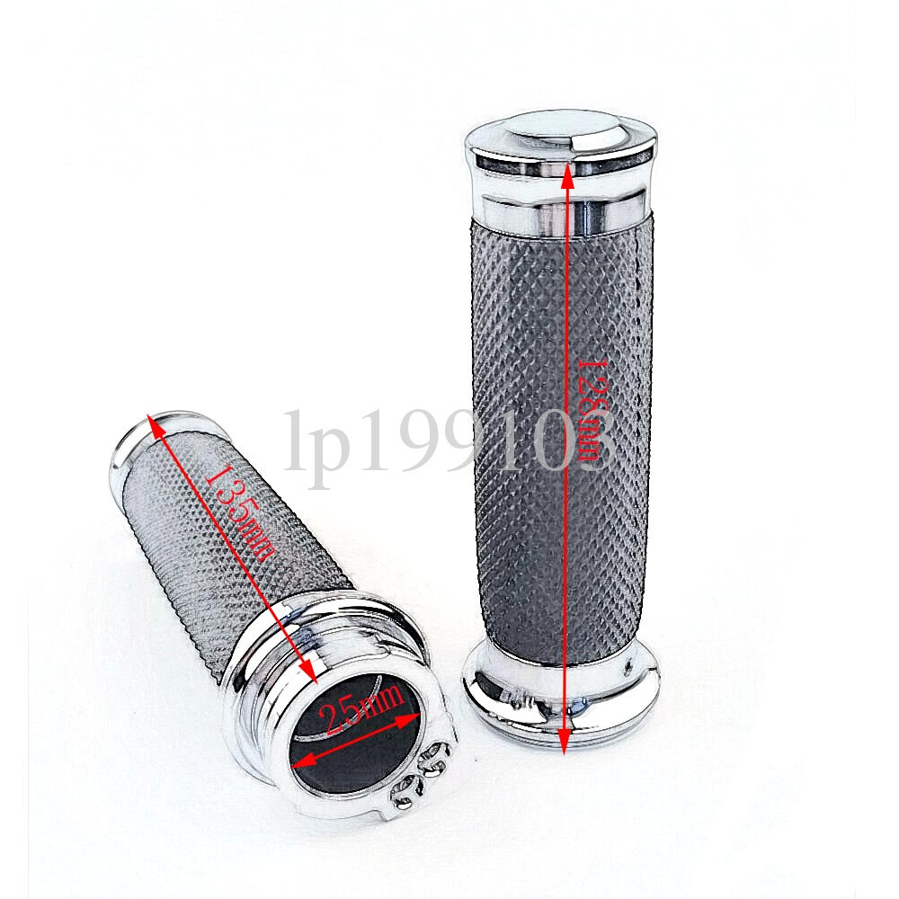 Pair Motorcycle 1" Handlebar Hand Grips For Harley-Davidson Softail Deuce FXSTD