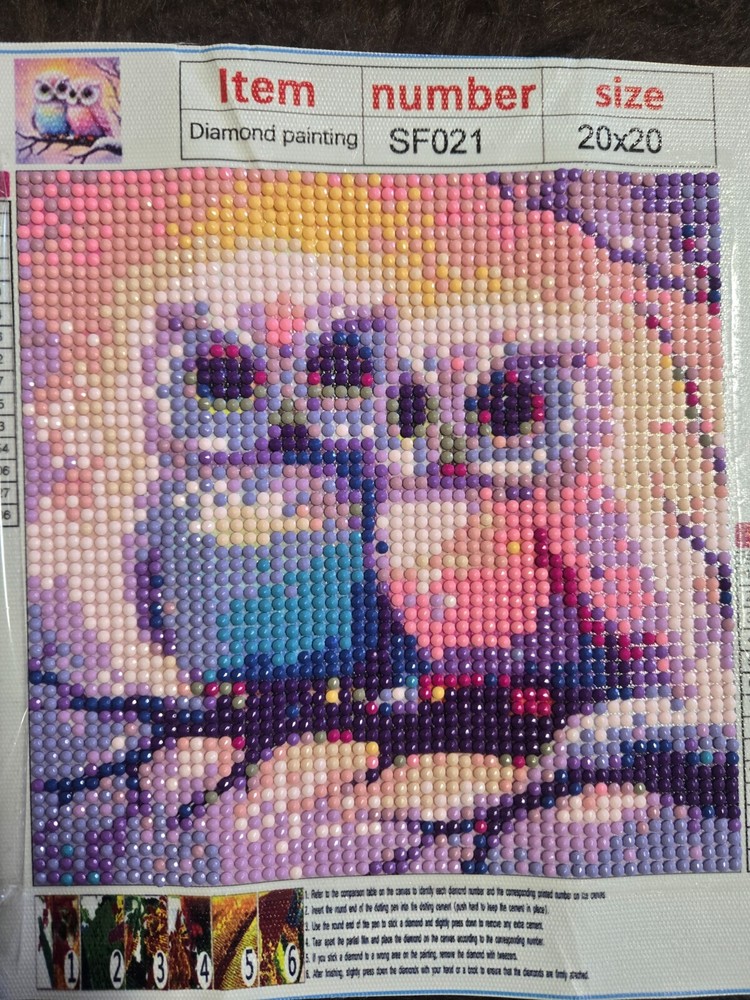 Owls diamond kit completed