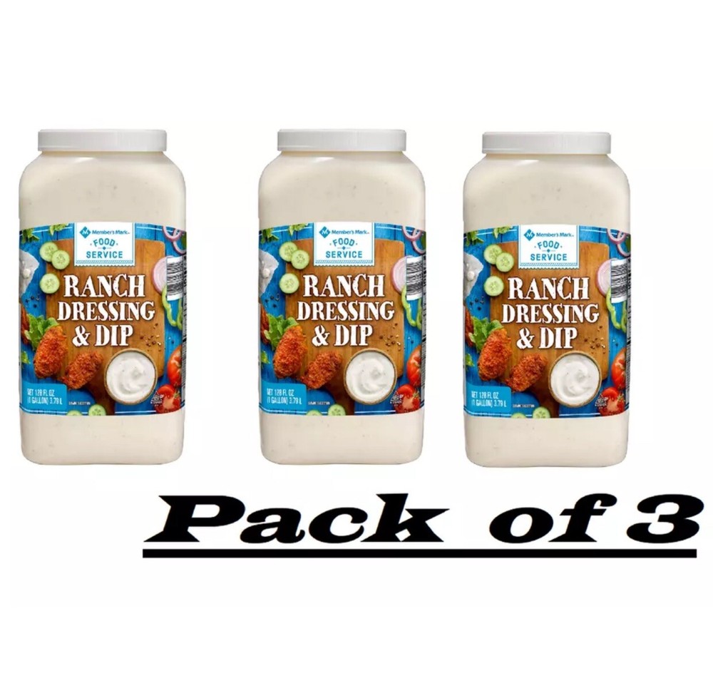 3 Pack - Member's Mark Ranch Dressing (1 gal.)