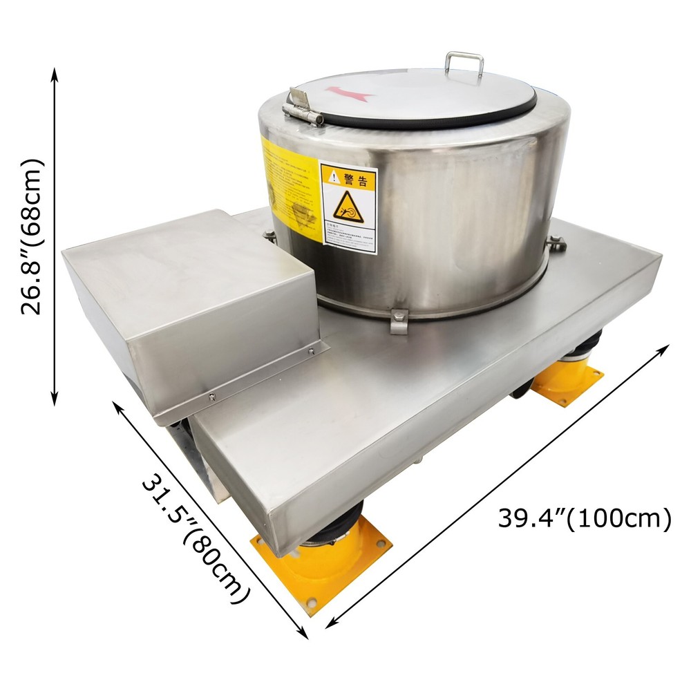 220V 1.5KW Industrial Hardware Solid Liquid Separator Iron Scrap Dehydrator