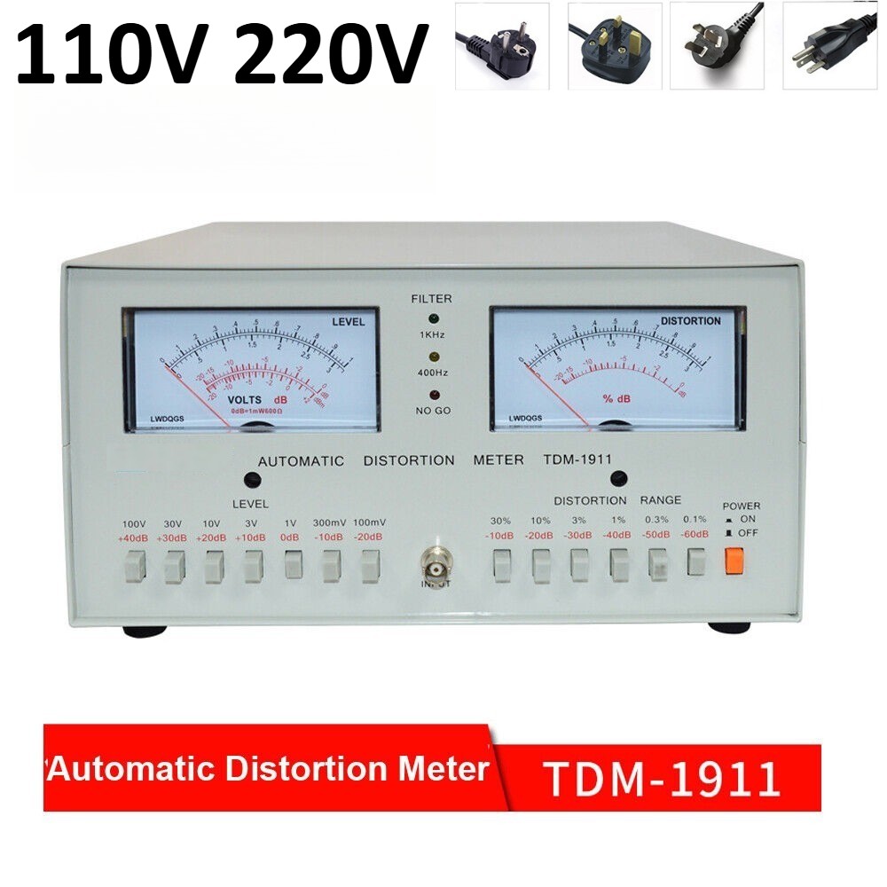 Automatic Distortion Meter 0.01%-30% Audio Signal Distortion Analyzer TDM-1911