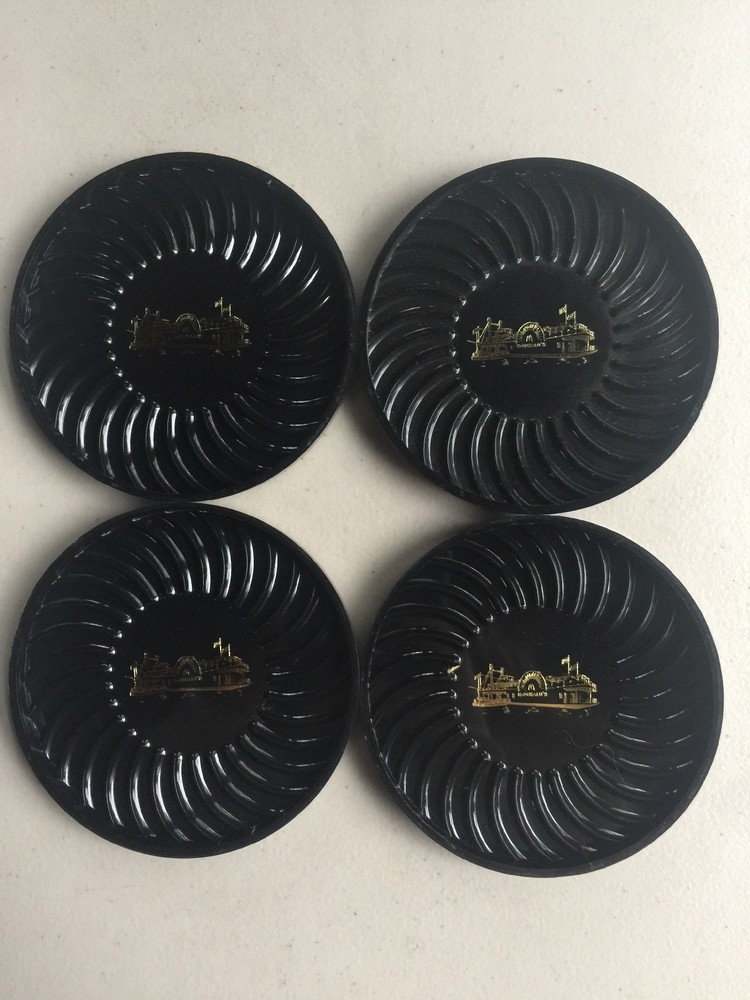 Vintage McDonalds Plastic Coasters Set of 4