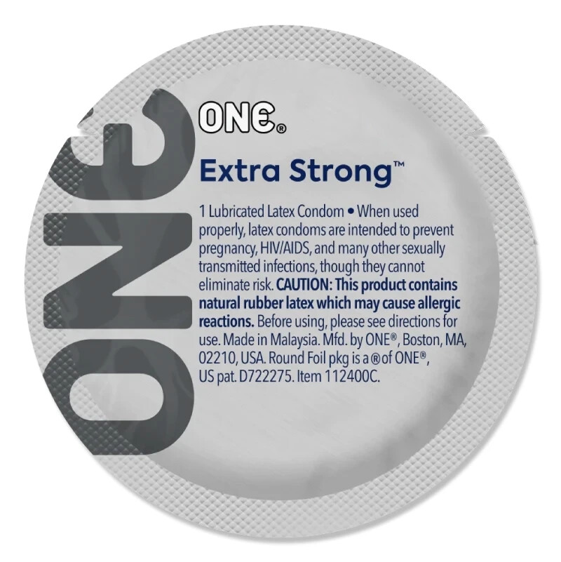 ONE Extra Strong Thick Durable Lubricated Latex Bulk Condoms