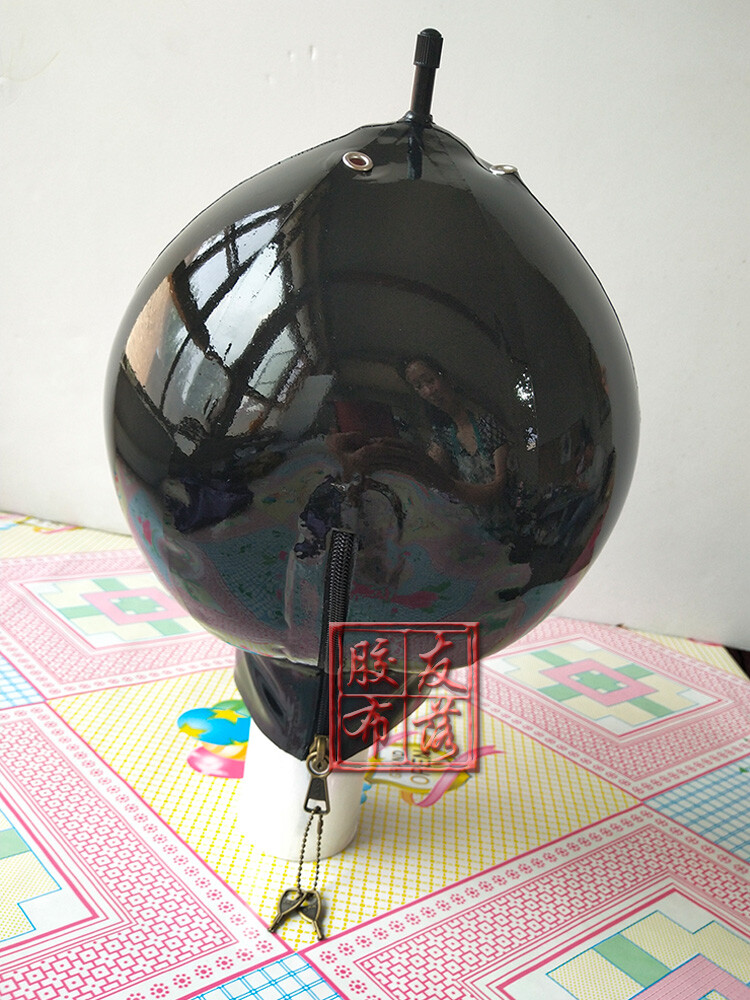 latex mask inflatable mask with lock zip D Ring CUTOMIZED