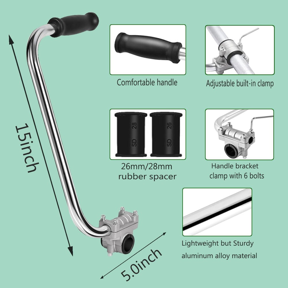 Weed Eater Handle Extension Back Saver - Ergonomic Trimmer with A