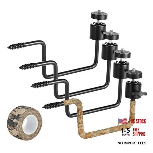 ALTIN Trail Camera Tree Mount, 4 Pack Tracking Bracket, Tree 4 Packs Camouflage