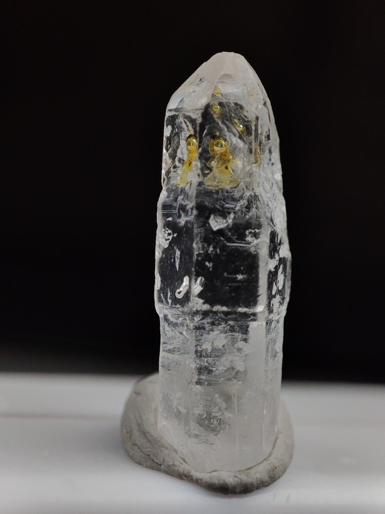 Petroleum Scepter Quartz Crystal Having Good Luster& Beautiful Growth.