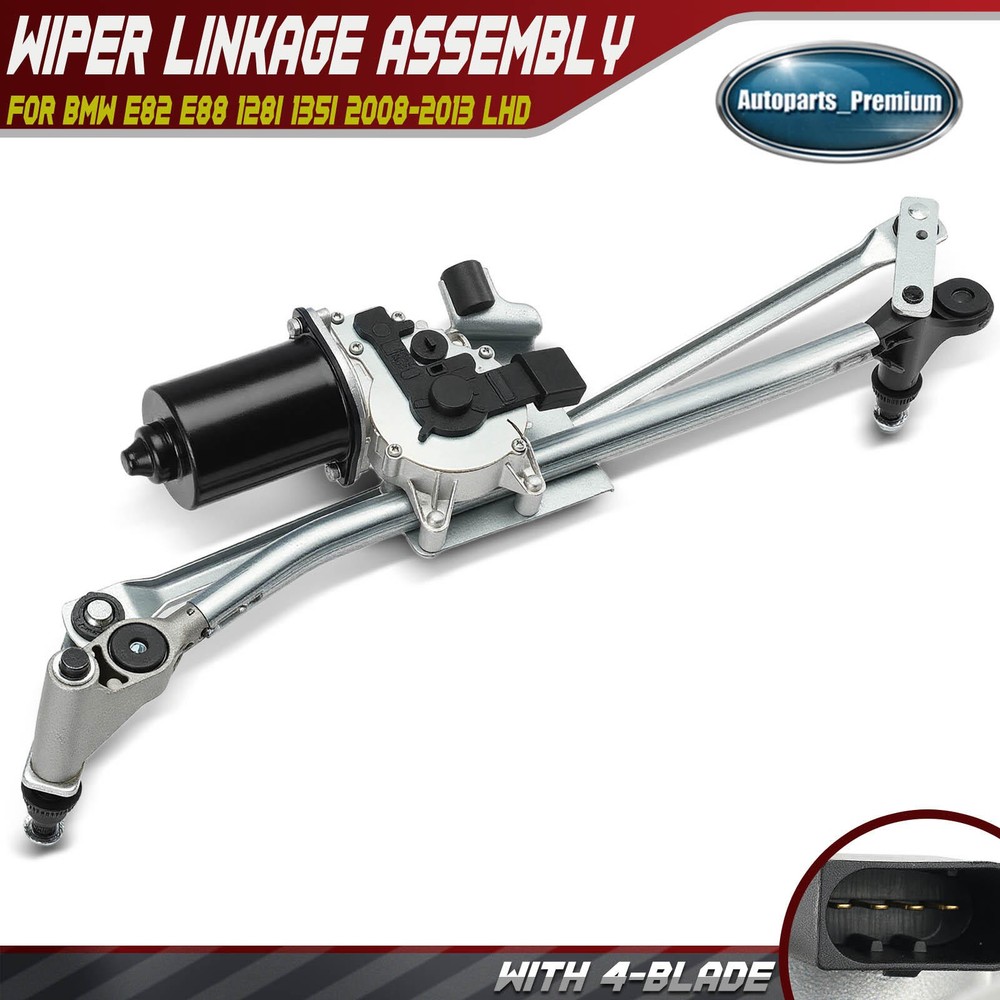 Front Windshield Wiper Motor & Linkage Assembly for BMW E82 E88 128i 135i 08-13