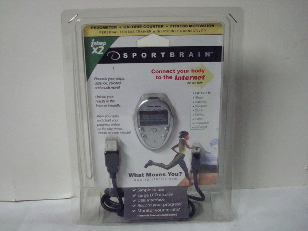 Sportbrain istep x2 Pedometer. NEW. SEALED.