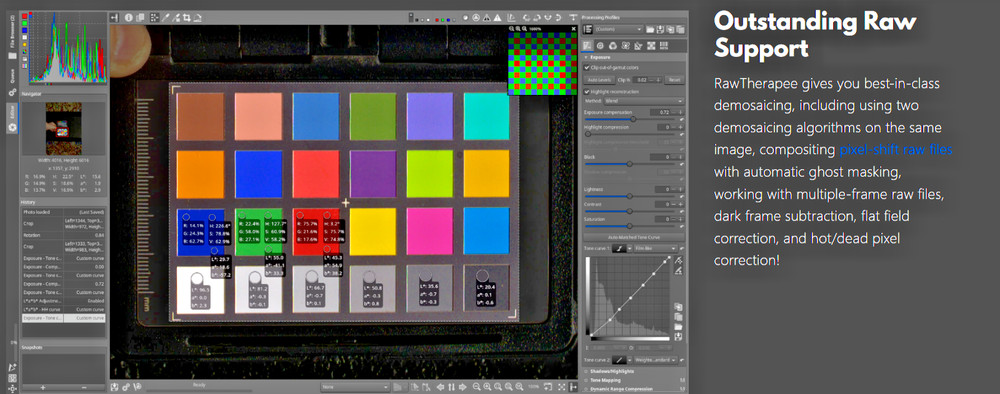RAW THERAPEE RAW IMAGE CONVERTER - CD-ROM - + MANUAL & QUICKSTART GUIDE