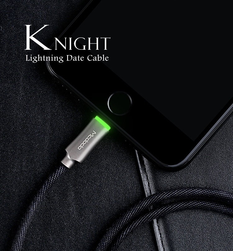 MCDODO Smart LED Auto Disconnect Data USB Charging Cable iPhone X/8/7/6S