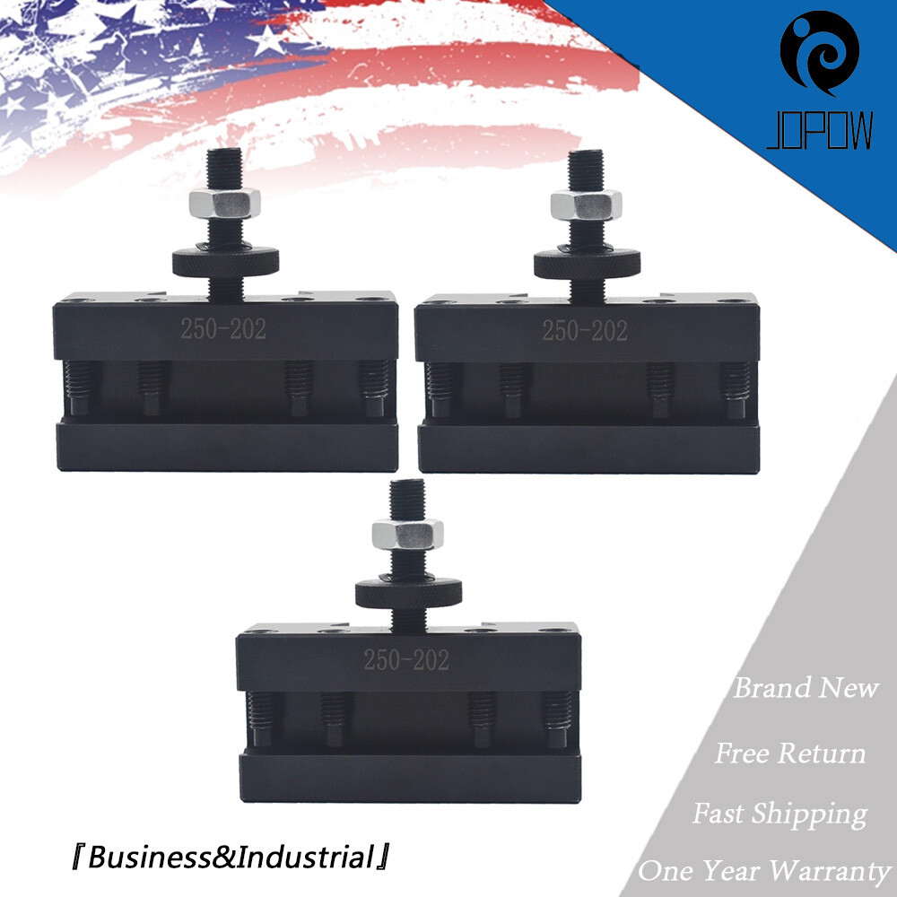 BXA #2 250-202 Quick Change Turning Facing & Boring Tool Post Holder 3Pcs