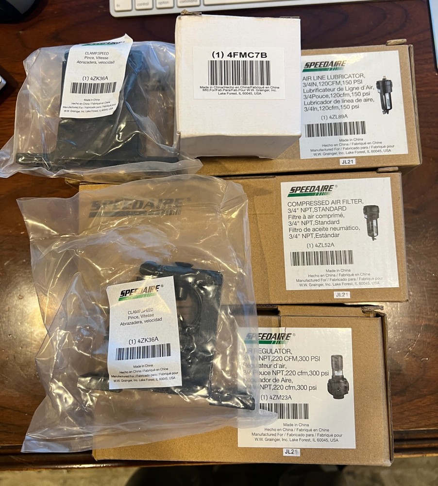 SPEEDAIRE Filter/Regulator/Lubricator: 3/4 in NPT