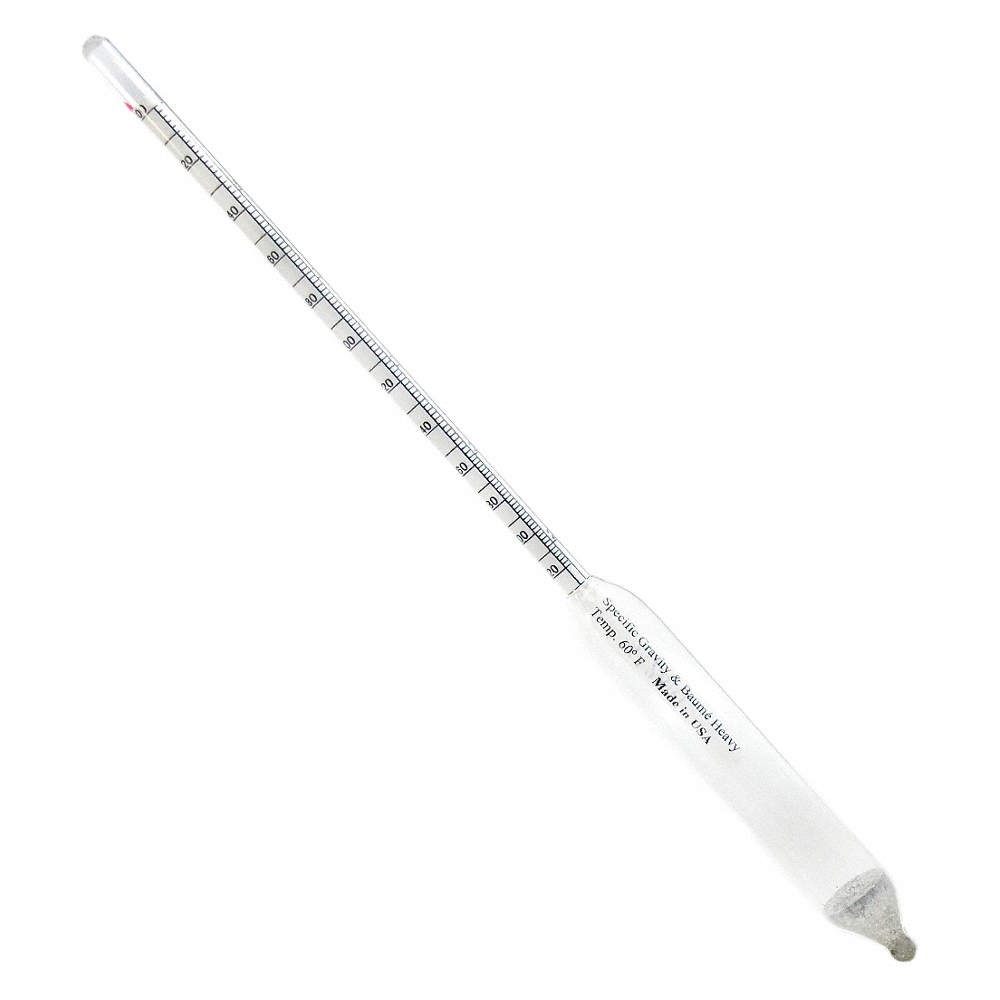 THERMCO  Hydrometer, Gravity/Baume,0.005/0.5 32GD10