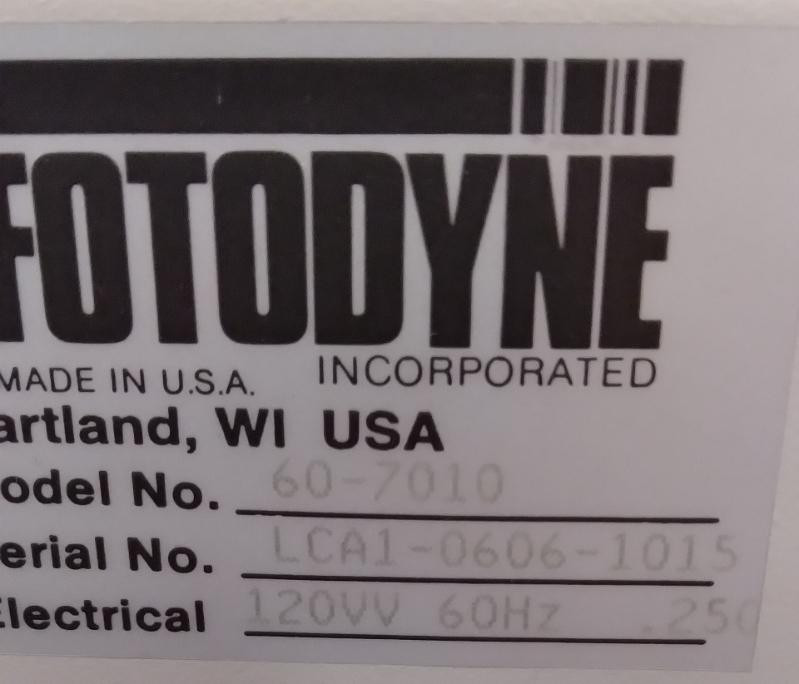 Fotodyne 60-7020 Electronic Gel Imager W/ Luminary Camera Controller